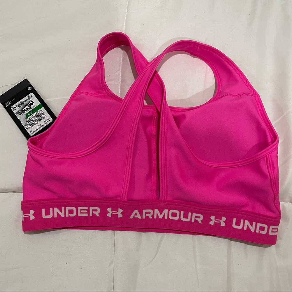 Under Armour hot pink sports bra (Large) women's